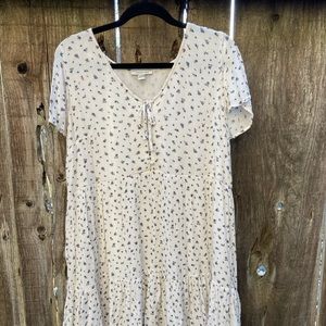 white dress with flowers